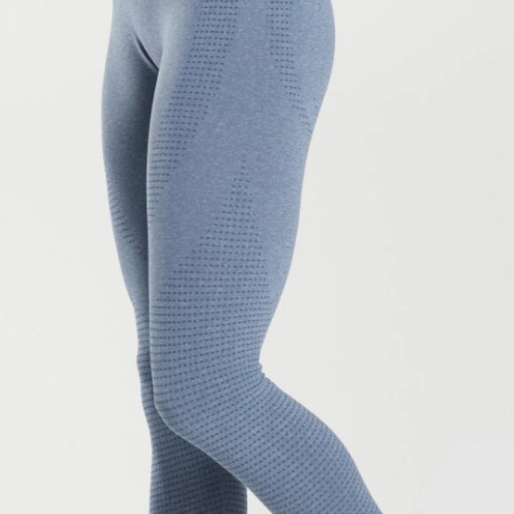 Gymshark Vital Seamless 2.0 Leggings Evening Blue Marl - Picture 2 of 5